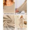 Ekouaer Thermal Underwear for Women Long Johns Sets Base Layer Lightweight 2 Pieces Pajams Set(Khaki)