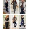 Ekouaer Thermal Underwear for Women Long Johns Sets Base Layer Lightweight 2 Pieces Pajams Set(Navy Blue)