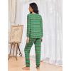 Ekouaer Womens Pajamas Set Long Sleeve Christmas PJ Sets Soft Lounge Set for Women Sleepwear Joggers with Pockets(Green Christmas)