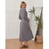 Ekouaer Womens Robe Long Bathrobe Lightweight Soft Knit Kimono Robes Ladies Casual Sleepwear S-3XL(A-dim Gray)