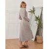 Ekouaer Womens Robe Long Bathrobe Lightweight Soft Knit Kimono Robes Ladies Casual Sleepwear S-3XL(A-khaki)