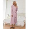 Ekouaer Womens Robe Long Bathrobe Lightweight Soft Knit Kimono Robes Ladies Casual Sleepwear S-3XL(A-pink)