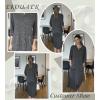 Ekouaer Zipper Robes for Women 3/4 Sleeve Bathrobe Lightweight House Coats for Women with Pockets Long Moo Moo Nightgown(Deep Gray)