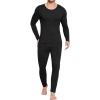 Ekouaer Men’s Long Johns Thermal Underwear Micro Soft Fleece Lined Base Layer Set Cold Weather Warm Underwear Top and Bottom