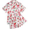 Floral White Red