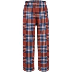Ekouaer Boys Pajama Pants Long Sleep Soft Elastic Waist Bottoms Plaid Lounge With 2 Pockets 4-14 Years(Pattern 140)