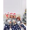 Ekouaer Christmas Pajamas for Family Matching Sets Long Sleeve Xmas Pj Set Soft Holiday Sleepwear S-XXL(Pat10-plaid)