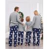 Ekouaer Christmas Pajamas for Family Matching Sets Long Sleeve Xmas Pj Set Soft Holiday Sleepwear S-XXL(Pat10-plaid)