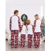 Ekouaer Christmas Pajamas for Family Matching Sets Long Sleeve Xmas Pj Set Soft Holiday Sleepwear S-XXL(Pat11-plaid)