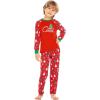 Ekouaer Christmas Pajamas for Family Matching Sets Long Sleeve Xmas Pj Set Soft Holiday Sleepwear S-XXL(Pat2-red)