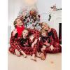 Ekouaer Christmas Pajamas for Family Matching Sets Long Sleeve Xmas Pj Set Soft Holiday Sleepwear S-XXL(Pat4-plaid)