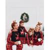 Ekouaer Christmas Pajamas for Family Matching Sets Long Sleeve Xmas Pj Set Soft Holiday Sleepwear S-XXL(Pat4-plaid)