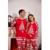 Ekouaer Christmas Pajamas for Family Matching Sets Long Sleeve Xmas Pj Set Soft Holiday Sleepwear S-XXL(Pat8-plaid)