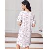 Ekouaer Cotton Nightgowns for Women Oversized Sleepshirt Tshirt Night Gown Short Sleeve Night Shirt Casual Soft Sleepwear(Light Pink Floral)