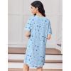 Ekouaer Cotton Nightgowns for Women Oversized Sleepshirt Tshirt Night Gown Short Sleeve Night Shirt Casual Soft Sleepwear(Moon Star)