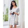 Ekouaer Cotton Nightgowns for Women Oversized Sleepshirt Tshirt Night Gown Short Sleeve Night Shirt Casual Soft Sleepwear(Purple Green Floral)