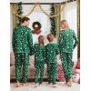 Ekouaer Family Christmas Pajamas Matching Sets Long Sleeve Holiday Pjs Sleepwear 2 Piece Lounge Sets S-XXL(Christmas Cartoon on Green)