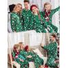 Ekouaer Family Christmas Pajamas Matching Sets Long Sleeve Holiday Pjs Sleepwear 2 Piece Lounge Sets S-XXL(Christmas Cartoon on Green)
