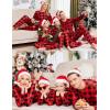 Ekouaer Family Christmas Pajamas Matching Sets Long Sleeve Holiday Pjs Sleepwear 2 Piece Lounge Sets S-XXL(Red and Black Plaid)