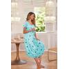 Ekouaer Long Nightgowns for Women with Pockets Short Sleeves Moo Moos for Women Casual Maxi Dress House Dresses S-XXXL(Star Print)