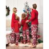 Ekouaer Matching Family Sets Christmas Pajamas Set Xmas PJS Sleepwear Soft Christmas Matching Jammies(01 Red Santa Claus)