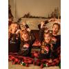 Ekouaer Matching Family Sets Christmas Pajamas Set Xmas PJS Sleepwear Soft Christmas Matching Jammies(Christmas Hat Plaid)