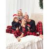 Ekouaer Matching Family Sets Christmas Pajamas Set Xmas PJS Sleepwear Soft Christmas Matching Jammies(Christmas Hat Plaid)