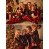 Ekouaer Matching Family Sets Christmas Pajamas Set Xmas PJS Sleepwear Soft Christmas Matching Jammies(Christmas Tree Plaid)