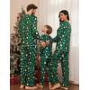 Ekouaer Matching Family Sets Christmas Pajamas Set Xmas PJS Sleepwear Soft Christmas Matching Jammies(Green Santa)