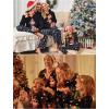 Ekouaer Matching Family Sets Christmas Pajamas Set Xmas PJS Sleepwear Soft Christmas Matching Jammies(Naughty Santa Claus)