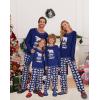 Ekouaer Matching Family Sets Christmas Pajamas Set Xmas PJS Sleepwear Soft Christmas Matching Jammies(Navy Polar Bear)