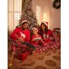 Ekouaer Matching Family Sets Christmas Pajamas Set Xmas PJS Sleepwear Soft Christmas Matching Jammies(Red)