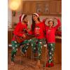 Ekouaer Matching Family Sets Christmas Pajamas Set Xmas PJS Sleepwear Soft Christmas Matching Jammies(Red Christmas)
