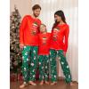 Ekouaer Matching Family Sets Christmas Pajamas Set Xmas PJS Sleepwear Soft Christmas Matching Jammies(Red Christmas)