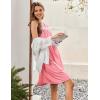 Ekouaer Maternity Nursing Dress Nightgown Labor and Delivery Gown Sleeveless Pregnancy Breastfeeding Dresses(Blush Pink)