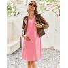 Ekouaer Maternity Nursing Dress Nightgown Labor and Delivery Gown Sleeveless Pregnancy Breastfeeding Dresses(Blush Pink)