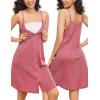 Ekouaer Maternity Nursing Gown and Robe Set 2 Piece Waffle Breastfeeding Nightgown 3 in 1 Labor and Delivery Hospital Gown(Rust)