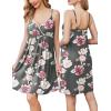 Ekouaer Maternity Nursing Gown and Robe Set Lace Nursing Nightgown for Breastfeeding Labor Delivery gowns for Hospital(A Light Grey Flower)