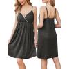 Ekouaer Maternity Nursing Gown and Robe Set Lace Nursing Nightgown for Breastfeeding Labor Delivery gowns for Hospital(Dark Grey)