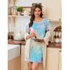 Ekouaer Nightgowns for Women Cotton Sleepshirts Short Sleeve Nightshirt Tshirt Night Gown Casual Sleepdress Comfy Nightdress(Pink Tie Dye)