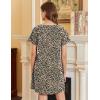 Ekouaer Nightgowns for Women Cotton Sleepshirts Short Sleeve Nightshirt Tshirt Night Gown Casual Sleepdress Comfy Nightdress(White Bird)