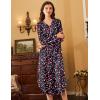 Ekouaer Nightgowns for Women Long Sleeve Nightgown Long Sleepwear Button Down Sleep Shirt Soft Night Gown S-4XL(Christmas)