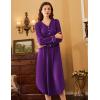 Ekouaer Nightgowns for Women Long Sleeve Nightgown Long Sleepwear Button Down Sleep Shirt Soft Night Gown S-4XL(Purple)