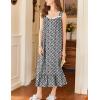 Ekouaer Nightgowns for Women Long Sleeveless Night Gown Victorian Nightdress Button Sleepshirt Soft Sleepwear S-XXXL(Black Floral)