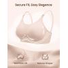Ekouaer Nursing Bras for Breastfeeding Ribbed, Seamless Ultra Comfort Maternity Bralette Wireless Pregnancy Sleep Bra(Cream Maple Sugar)