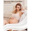 Ekouaer Nursing Bras for Breastfeeding Ribbed, Seamless Ultra Comfort Maternity Bralette Wireless Pregnancy Sleep Bra(Cream Maple Sugar)