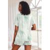 Ekouaer Pajamas Set for Women Short Sleeve Lounge Set 2 Piece Loungewear PJs Soft Cute Lightweight Sleepwear(Tie Dye Light Green)