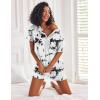 Ekouaer Pajamas Set for Women Short Sleeve Lounge Set 2 Piece Loungewear PJs Soft Cute Lightweight Sleepwear(Tie Dye White Black)