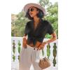 Ekouaer Pajamas Set for Women Short Sleeve Sleepwear Button Down Pjs Lounge Sets Soft Nightwear(Gray)