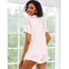 Ekouaer Pajamas Set for Women Short Sleeve Sleepwear Button Down Pjs Lounge Sets Soft Nightwear(Pink Leopard)
